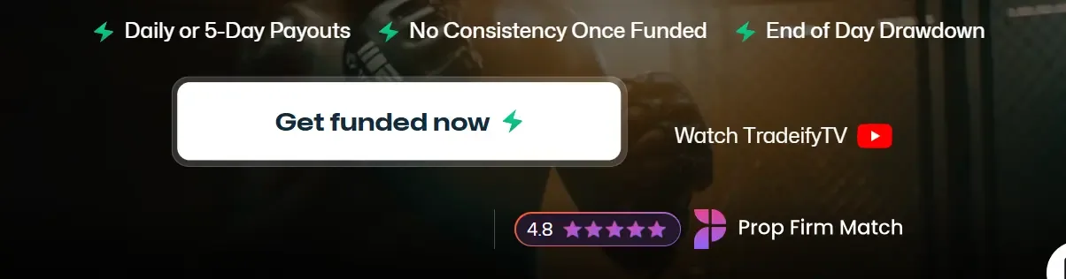Tradeify homepage